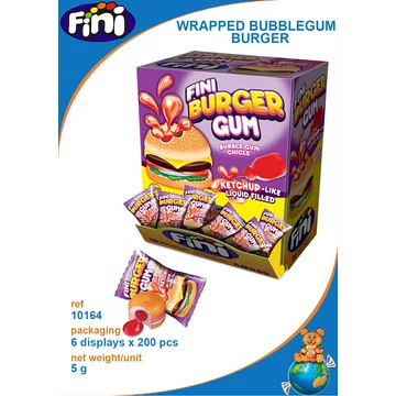 Fini Wrapped Burger Bubblegum