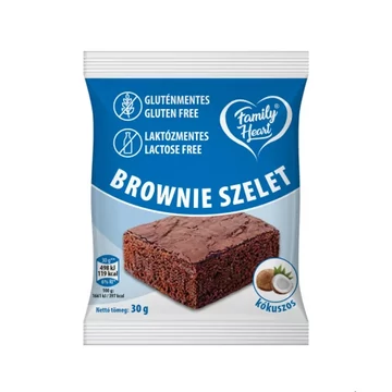 Family Heart Brownie szelet 30g kókuszos