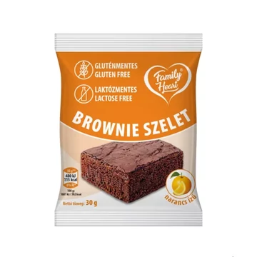 Family Heart Brownie szelet 30g narancsos