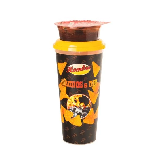 Hombre Nachos&Dip Salsa 165g