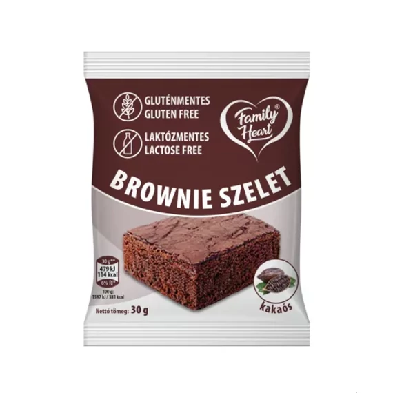 Family Heart Brownie szelet 30g kakaós